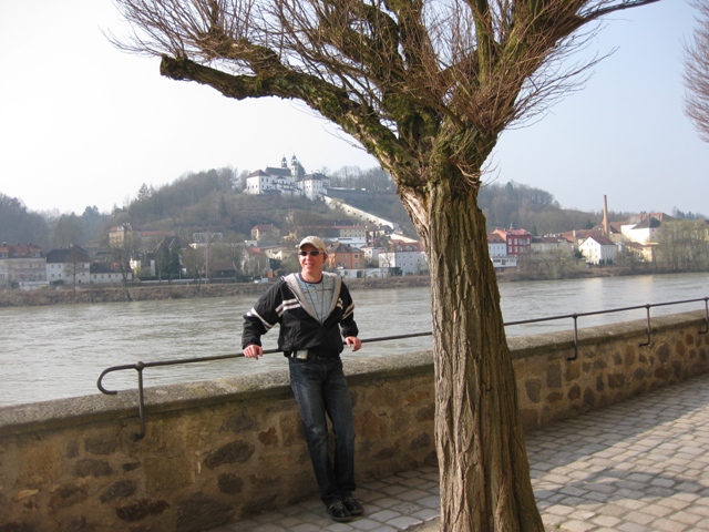 Tom on the Danube River in Passau, Germany